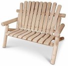 Lakewood Log Loveseat - Hvit Sedertre thumbnail