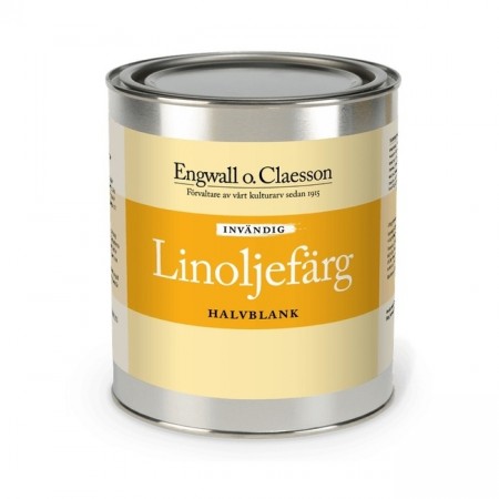  Engwall o. Claesson Linoljemaling Innvendig Halvblank1 liter 