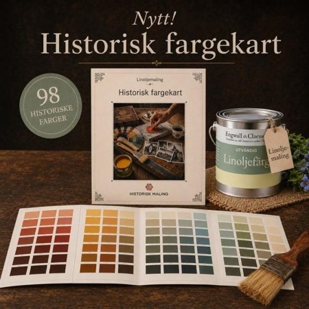 Historisk fargekart linoljemaling