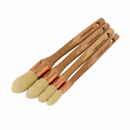 Pensel for linoljemaling med rund spiss