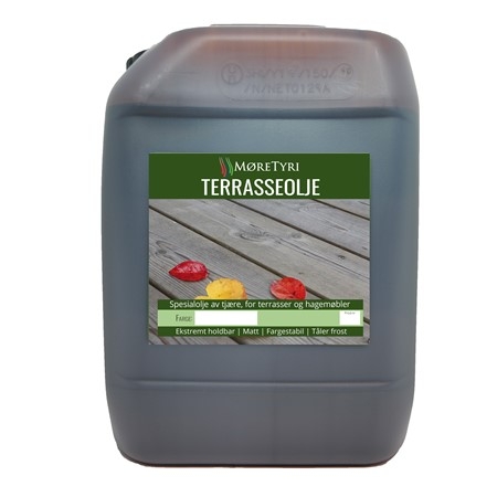 Møretyri Terrasseolje. 10 liter hvit